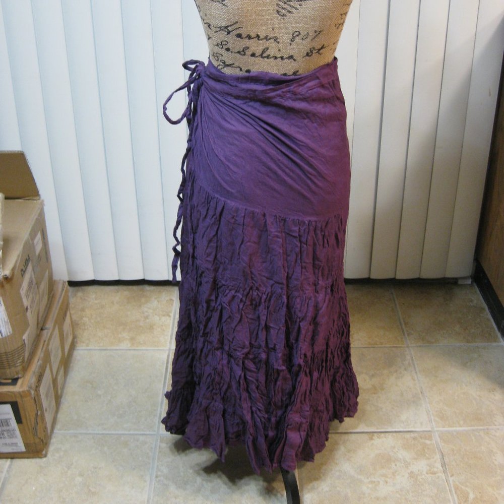 NWT Sassi's purple peasant maxi skirt OS one size - Picture 4 of 8